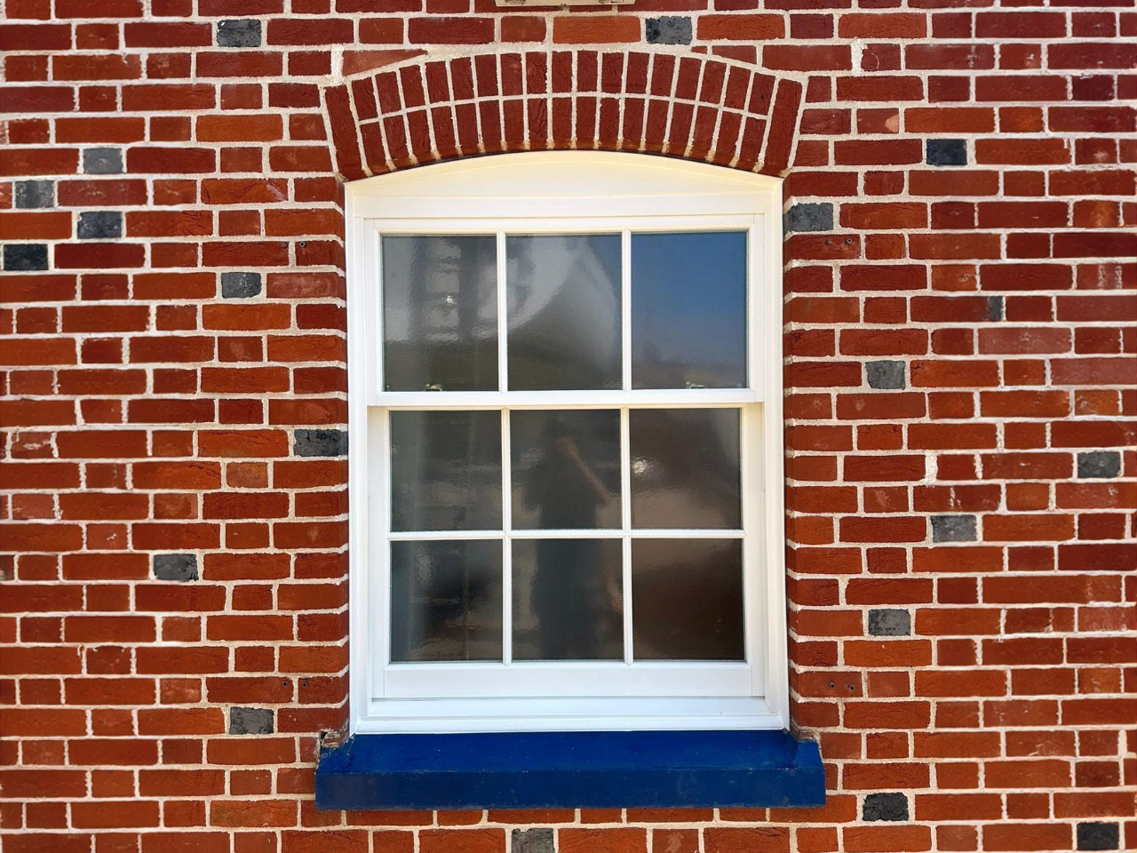 White sliding sash windows for a home in Wiltshire.