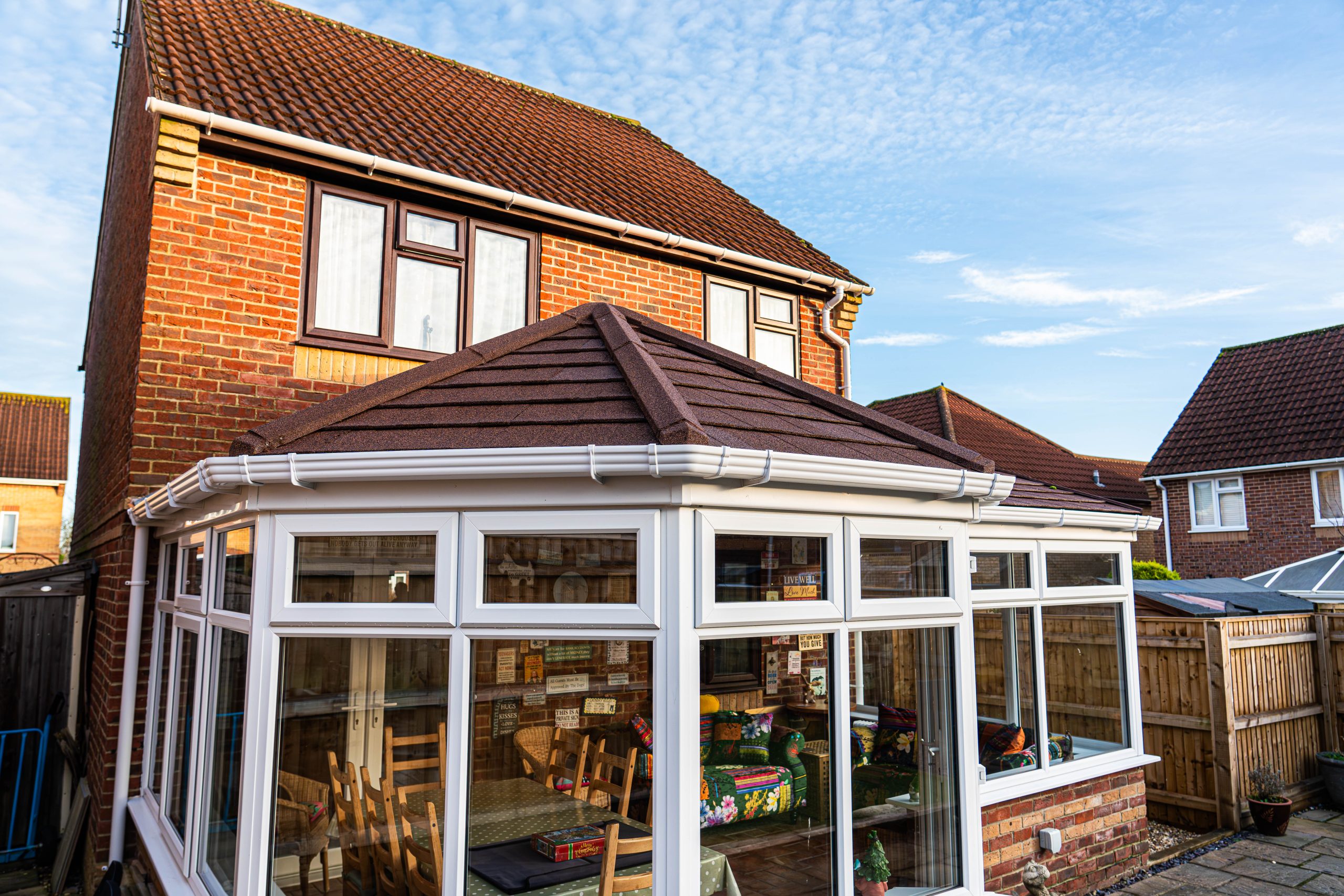 p shaped conservatory